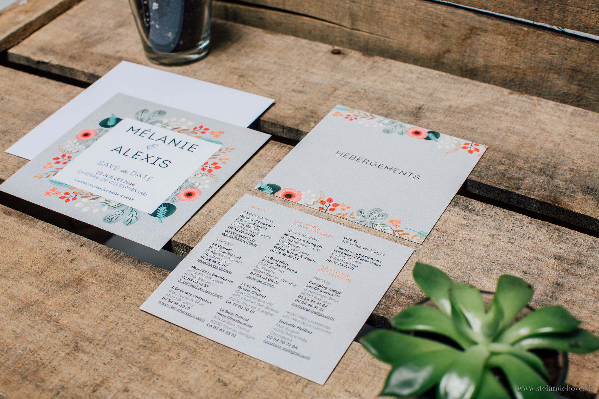 Faire part de mariage - Faire part végétal. Faire part personnalisé - faire part sur mesure. Les crâneuses. Faire part carré. Papeterie sur mesure