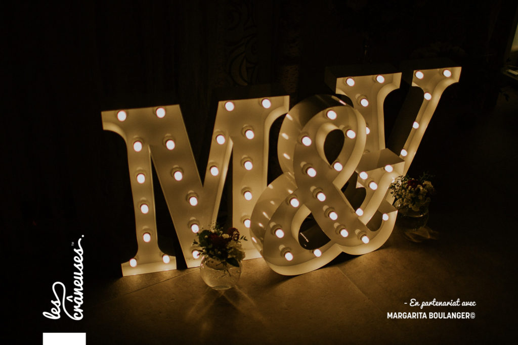 Lettres lumineuses - décoration mariage - Les crâneuses - Wedding planner
