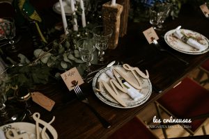 Décoration table mariage - Bohème - Fleurs - Vaisselle vintage