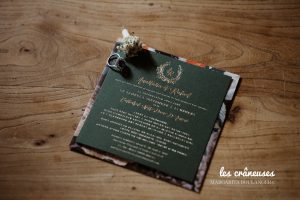 Faire part mariage - Vert sapin - Les crâneuses - Coordination - Wedding planner