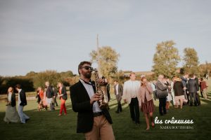 Mariage - Cote Opale - Domaine Traxène - Saxophoniste - Les crâneuses