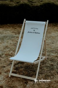 Décoration mariage - Chaise longue - Chaise personnalisée