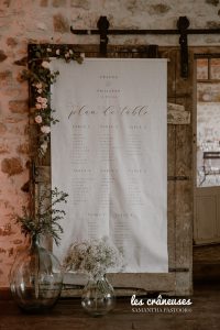 Plan de table mariage - Tissu - Lin - Nature - Décoration - Végétal