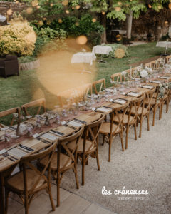 tablée mariage extérieur