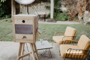 borne photo vintage mariage